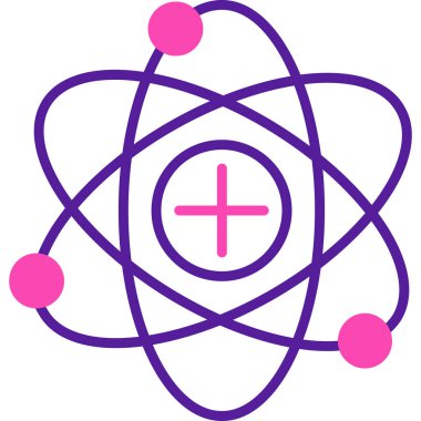 atom. Web simgesi basit illüstrasyon