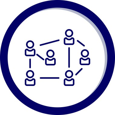 şebeke. Web simgesi basit illüstrasyon