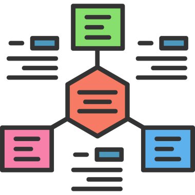 ağ veri paylaşım simgesi