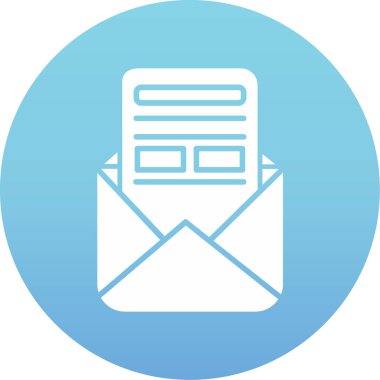 e- posta harf vektörü simgesi