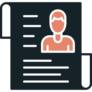 Kimlik kartı. Basit resimleme