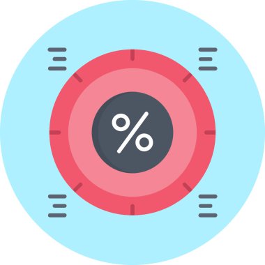 İndirim simgesi. vektör illüstrasyonu