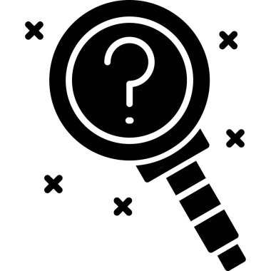 Büyüteç simgesi, vektör illüstrasyonu bul