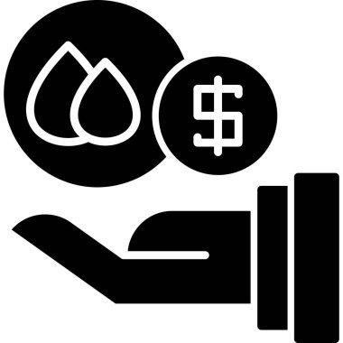 Dolar simgesi, vektör illüstrasyonu