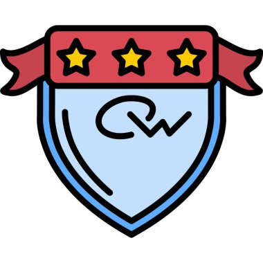 kalkan ikon vektör illüstrasyonu