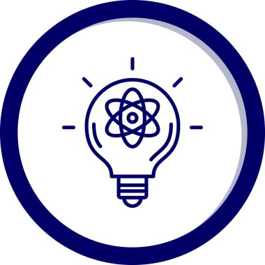 Ampul. Web simgesi basit illüstrasyon