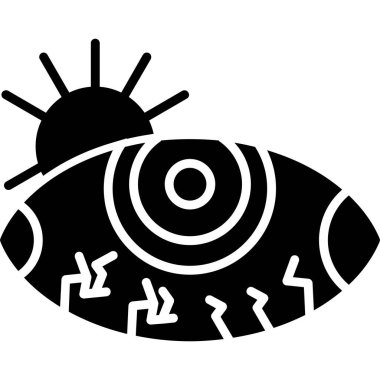 Göz simgesi vektör illüstrasyonu