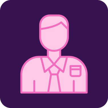 Avatar simgesi. vektör illüstrasyonu