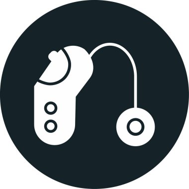 Kulaklıklar. Web simgesi vektör illüstrasyonu