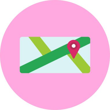 Harita konumu vektör simgesi