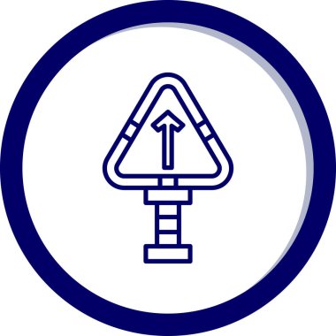 Yol simgesi vektör illüstrasyonu