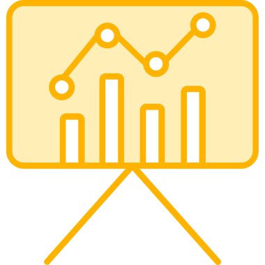 iş grafiği vektör simgesi modern basit vektör illüstrasyonu