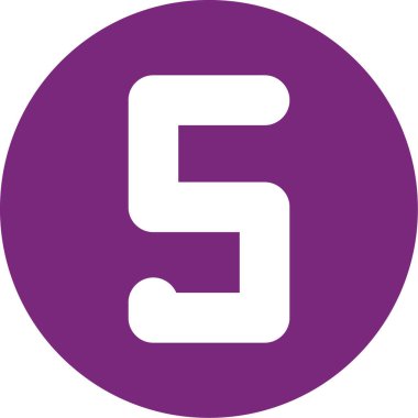 6 numaralı işaret sembolü tasarım şablonu