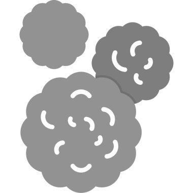 Bulut simgesi. Web tasarımı için basit bulut vektör simgeleri çizimi