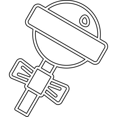 izole edilmiş asma kilit çizgi film vektör illüstrasyon grafik tasarımı