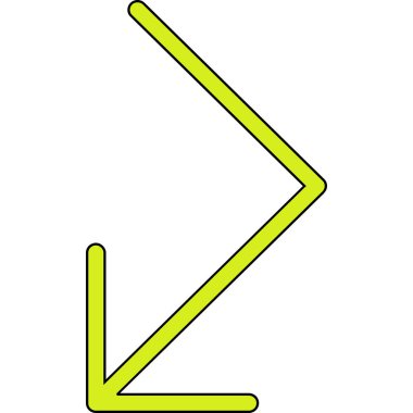 ok simgesi sembolü tasarım şablonu