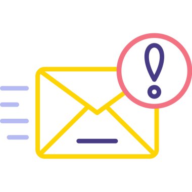 Mektup. Web simgesi basit illüstrasyon