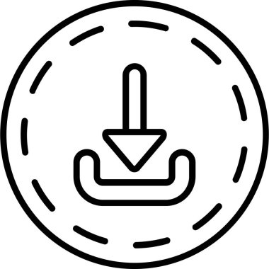 Yön ok simgesi, vektör illüstrasyonu