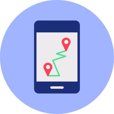 Mobil konum. Basit tasarım