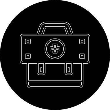 Tıbbi sembollü bavul