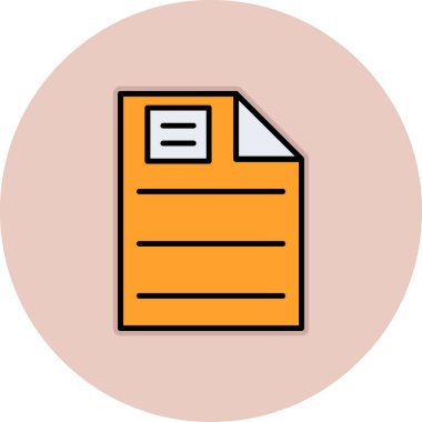 dosya simgesi, vektör illüstrasyonu