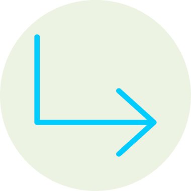 Düz vektör simgesi sağ ok