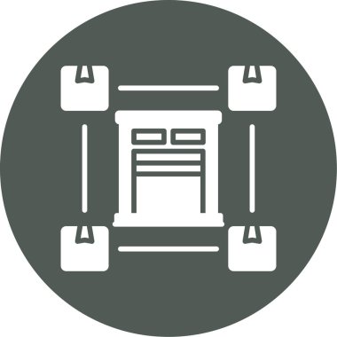 Spor salonu. Web simgesi basit tasarım