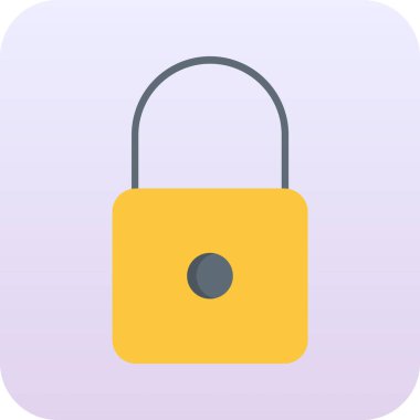 Kilit vektör simge işareti simge vektör çizim kişisel ve ticari kullanım için..