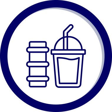 Kahve simgesinin vektör illüstrasyonu