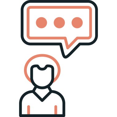 sohbet web simgesi basit tasarımı