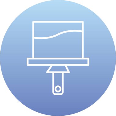 Bir b eksikliği simgesinin vektör çizimi