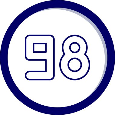 Modern bir simgenin vektör illüstrasyonu