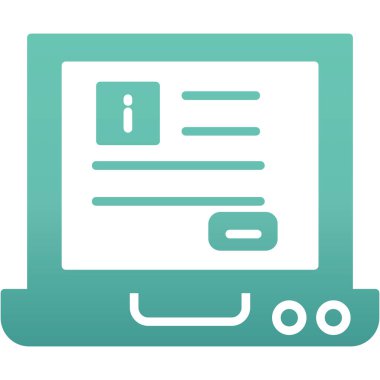 Belge. Web simgesi basit illüstrasyon