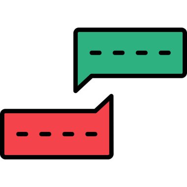 Konuşma baloncukları ikon vektör çizimi