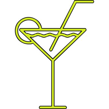 Limonlu kokteyl bardağı.