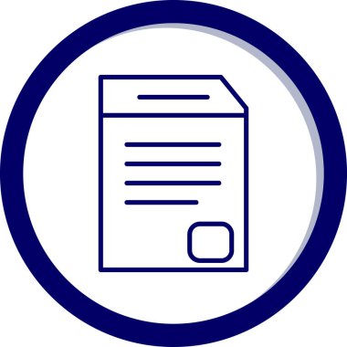 Dosya simgesinin vektör illüstrasyonu