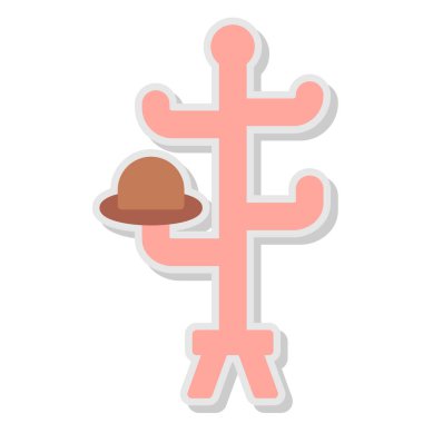 Tek bir insan simgesinin vektör çizimi