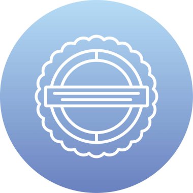 Pul vektör simgesi. Basit tasarım