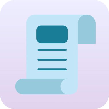 Web simgesi. Belgenin vektör çizimi