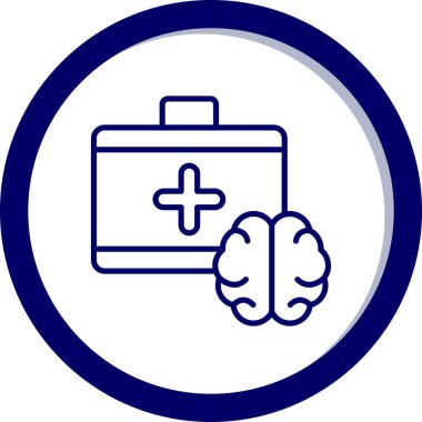 Tıbbi bir simgenin vektör illüstrasyonu