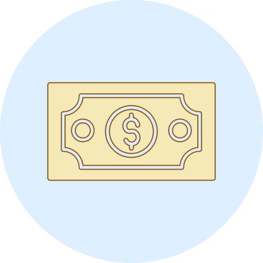 Dolar işareti vektör çizimi