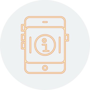 Cep telefonu simgesinin vektör illüstrasyonu