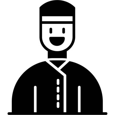 Sakallı bir adamın vektör çizimi