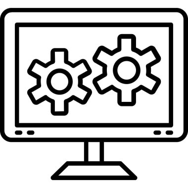 bilgisayar simgesi vektör illüstrasyonu