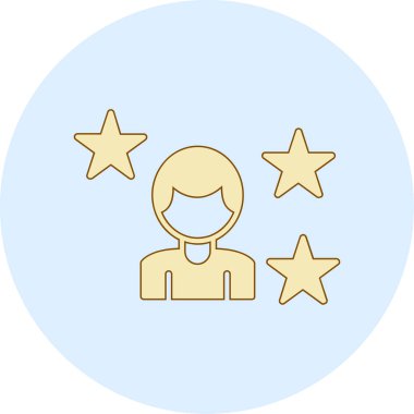 Müşteri değerlendirme simgesi. Beyaz arkaplanda izole edilmiş müşteri geribildirim vektörü simgesi