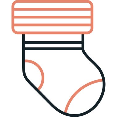 Çorap. Web simgesi basit illüstrasyon