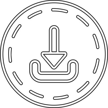 Ok. Web simgesi basit illüstrasyon