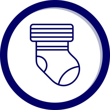 Sock web simgesi, vektör illüstrasyonu