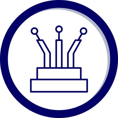 Fabrika. Web simgesi basit illüstrasyon