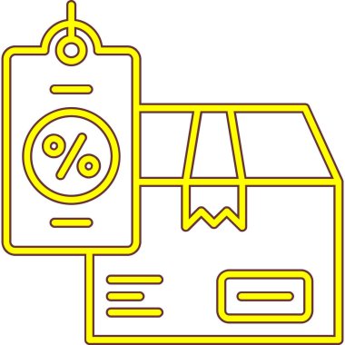 Kredi kartlı bir alışveriş işaretinin vektör simgesi